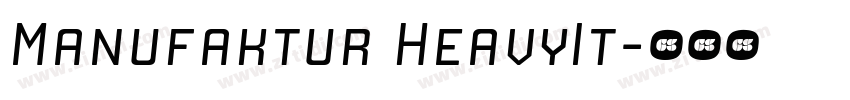 Manufaktur HeavyIt字体转换